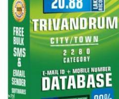 Trivandrum City Email ID + Mobile Number Database for Web servic