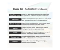 TRINQET 3x5mt Fabric Sails | Green Shade for Balcony, Garden - Image 5