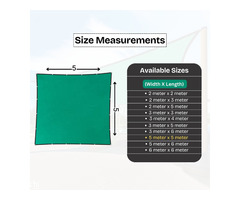 TRINQET 5x6mt Large Garden Sails | Sun Shade Net for Car - Image 3