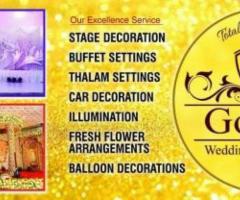 GOLDEN WEDDING DECORATORES-STAGE DECORATION- PALAKKAD-Chalissery