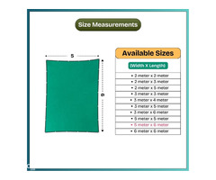 TRINQET 5x6mt Large Garden Sails | Sun Shade Net for Car Parking - Image 4