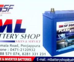 ML BATTERY SHOP-Battery Dealers-Trivandrum-Trivandrum