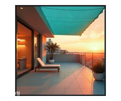 TRINQET Sun Protection Sails – 3x6mt – Green Shade Net for Balcony