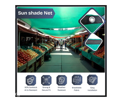 TRINQET Sun Protection Sails – 3x6mt – Green Shade Net for Balcony - Image 3