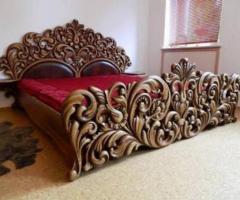 Queen Size Artistic Designer Bed Stunningly Crafted 4 Ur Home