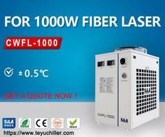 Industrial recirculating chiller for 1KW fiber laser cutting equipment