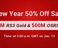 New Year Sale:Up to 50% off cheap rs 3 gold &RS 2007 Gold for Fans on RS3gold.com