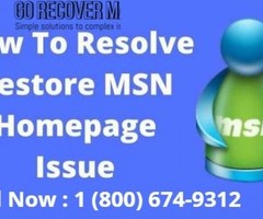 1 (800) 674-9312 | How Do I Restore My MSN Homepage