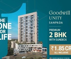 2 BR, 1260 ft² – Goodwill Unity, Sanpada - 2 BHK Flats in Sanpada, Navi Mumbai