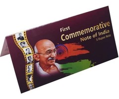 Buy Mahatma Gandhi Commemorative Rs 5 Banknote with Description