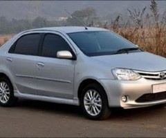 Hire Toyota Etios Cab Rs. 9/km
