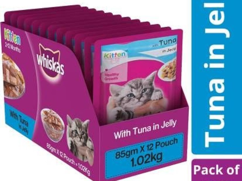whiskas 2-12 months Cat/Kitten wet Food | 12 Pouches - 1