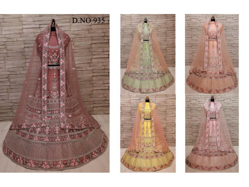 Shop Indian wedding lehengas now available in chandni chowk. - 1